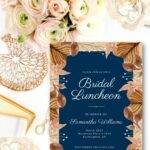 Blue & Brown Invitation