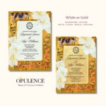 Gold Batik Invitations