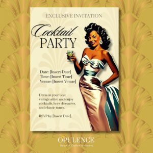 1950’s Invitation Cocktail Party