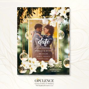 Save the Date Photo Invitations - Crystal Globe