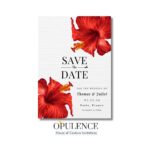 Tropical Wedding Invitation | Hibiscus Invitation | Save The Date