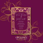 Burgundy & Gold Indian Wedding Invitations