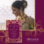 Burgundy & Gold Indian Invitations