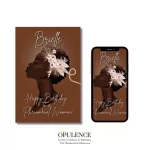 Elegant Black Woman Birthday Card